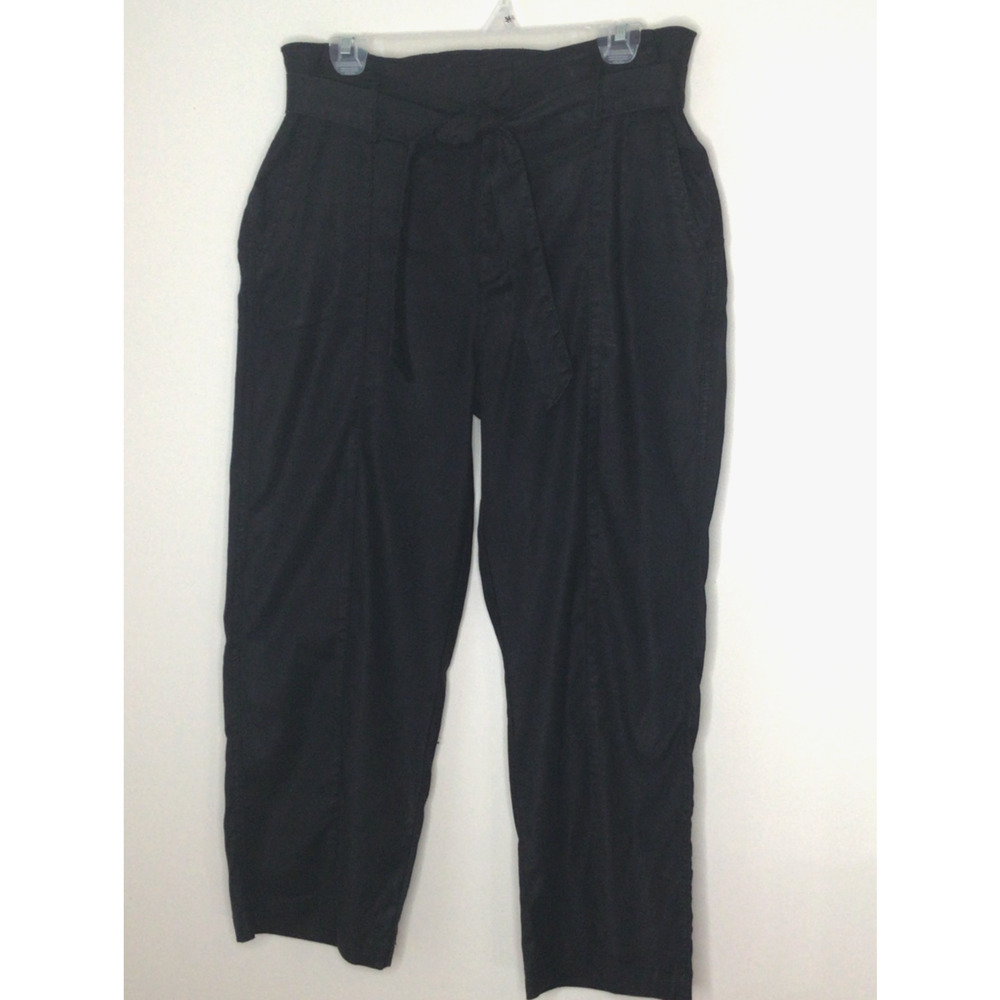 Level 99 Black Twill Pants with a Tie Belt Size 31